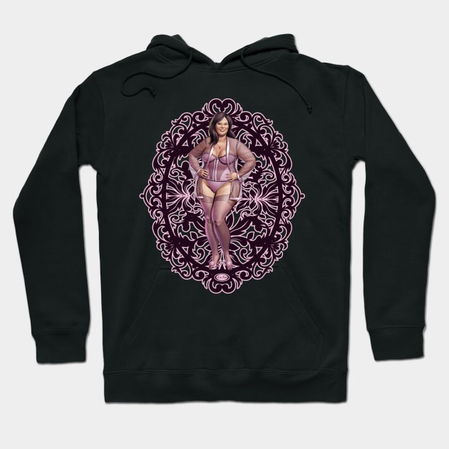 Toil Girl Curves Hoodie by Big Sexy Tees